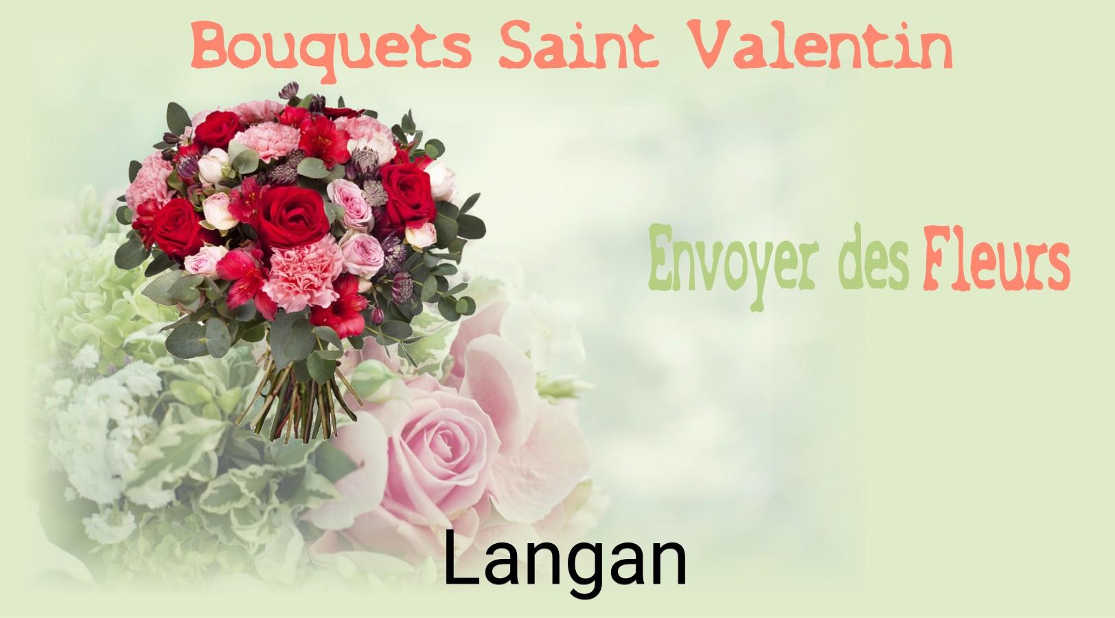 Roses de Saint-Valentin livrées à Langan